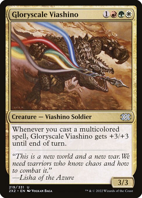 Gloryscale Viashino - Double Masters 2022 Uncommon Card