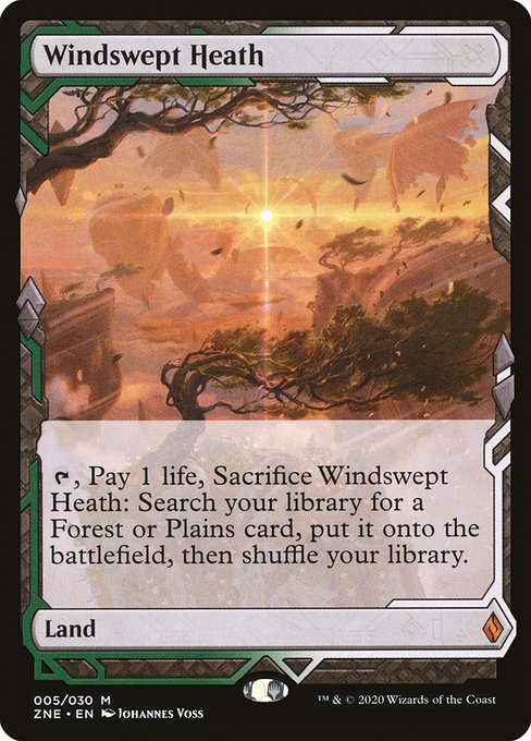 Windswept Heath - Zendikar Rising Expeditions Mythic Card