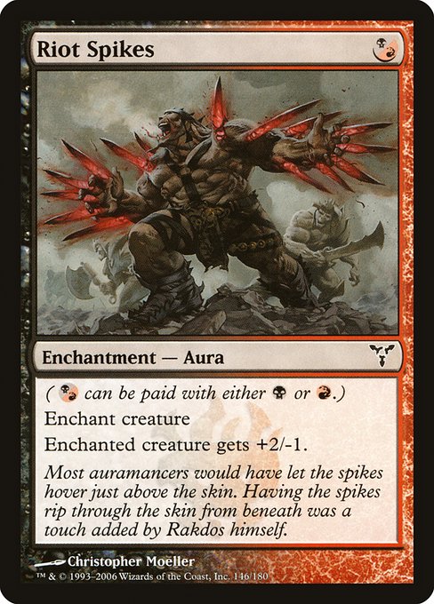 Riot Spikes - Dissension Common Card
