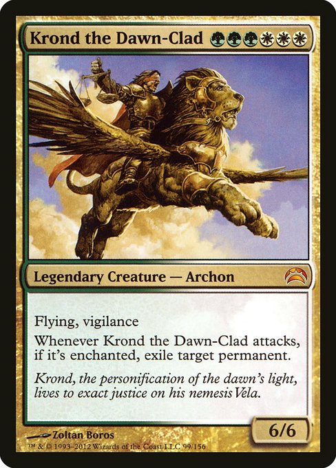 Krond the Dawn-Clad - Planechase 2012 Mythic Card