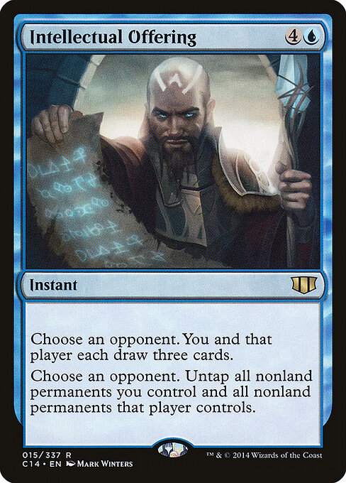 Intellectual Offering - Commander 2014 Rare Card