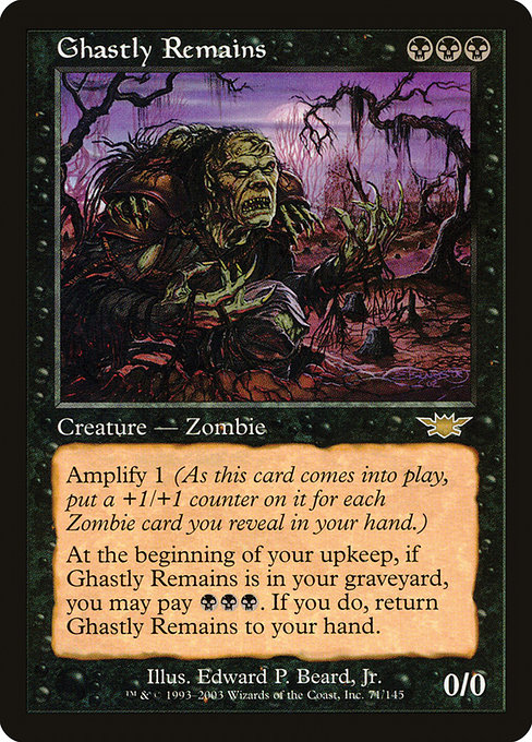 Ghastly Remains - Legions Rare Card