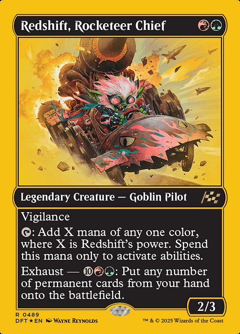 Redshift, Rocketeer Chief - Aetherdrift Rare Card