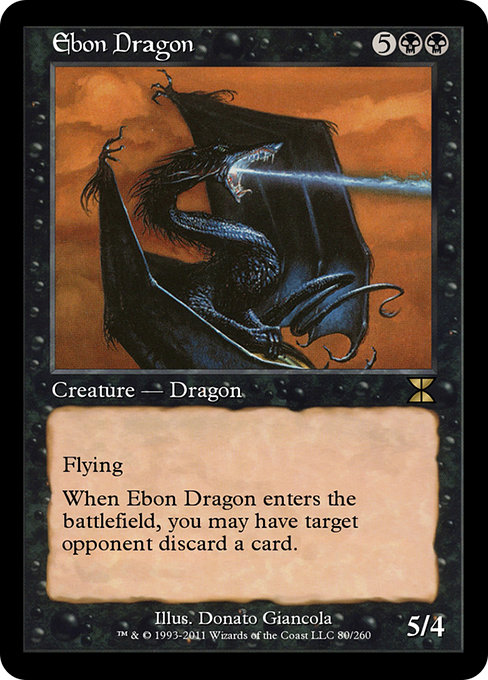Ebon Dragon - Masters Edition IV Rare Card