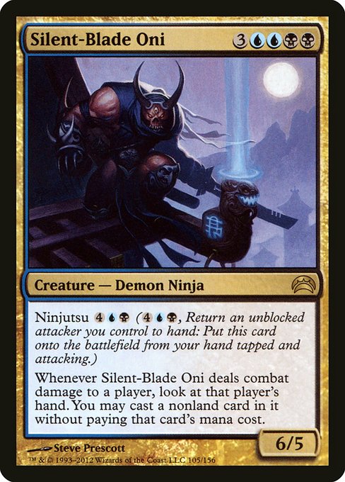 Silent-Blade Oni - Planechase 2012 Rare Card