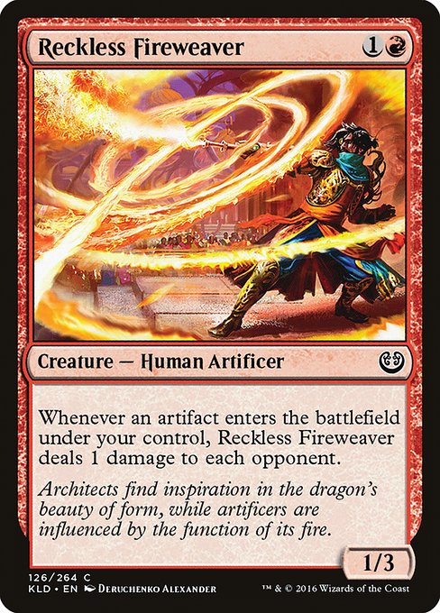 Reckless Fireweaver - Kaladesh Common Card