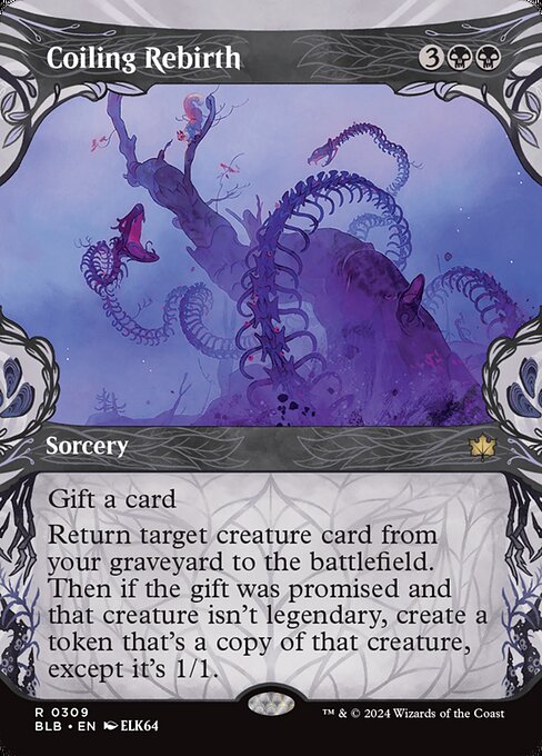 Coiling Rebirth - Bloomburrow Rare Card