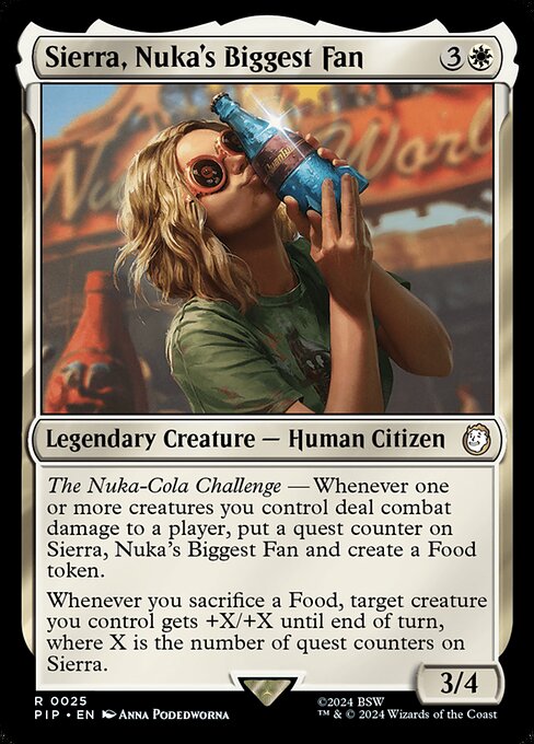 Sierra, Nuka's Biggest Fan - Fallout Rare Card