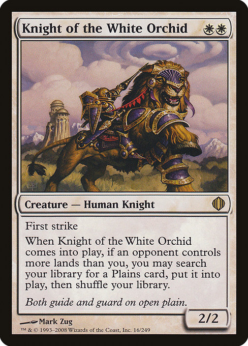 Knight of the White Orchid - Shards of Alara Rare Card