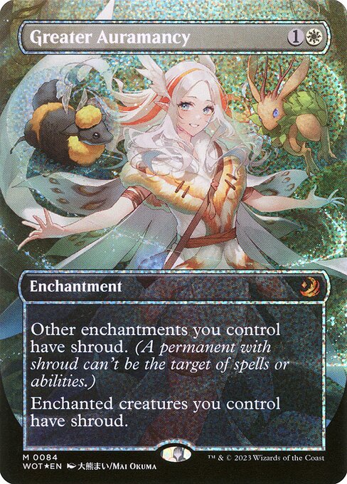 Greater Auramancy - Wilds of Eldraine: Enchanting Tales Mythic Card
