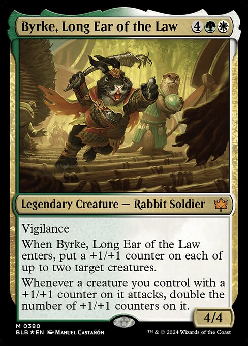 Byrke, Long Ear of the Law - Bloomburrow Mythic Card