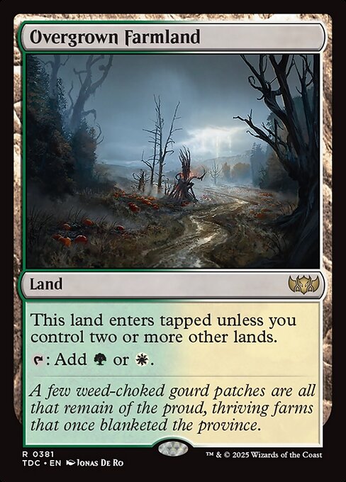 Overgrown Farmland - Tarkir: Dragonstorm Commander Rare Card