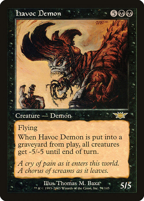 Havoc Demon - Legions Rare Card