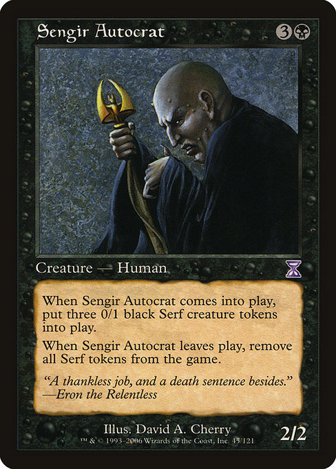 Sengir Autocrat - Time Spiral Timeshifted Special Card