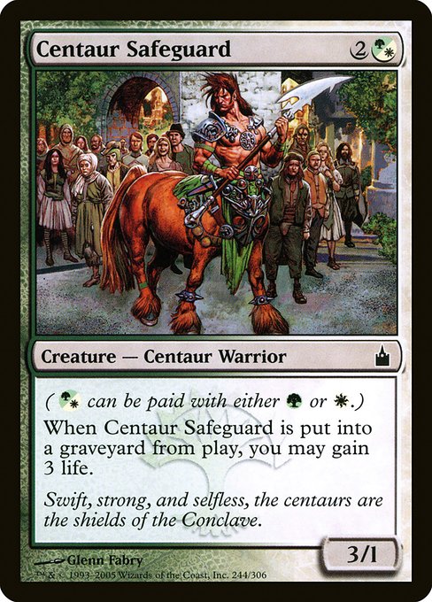 Centaur Safeguard - Ravnica: City of Guilds Common Card
