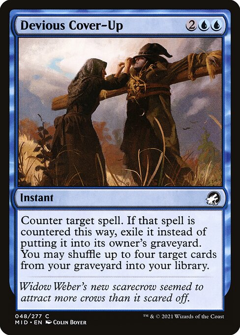 Devious Cover-Up - Innistrad: Midnight Hunt Common Card