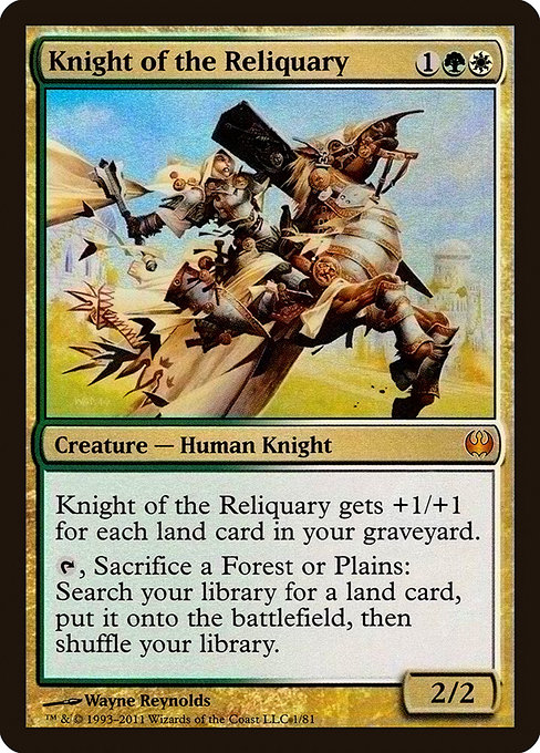 Knight of the Reliquary - Duel Decks: Knights vs. Dragons Mythic Card