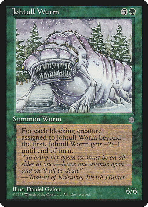 Johtull Wurm - Ice Age Uncommon Card