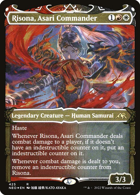 Risona, Asari Commander - Kamigawa: Neon Dynasty Rare Card