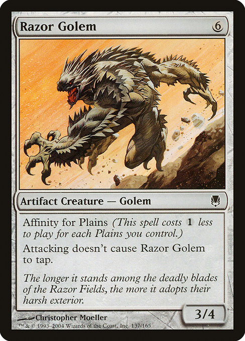 Razor Golem - Darksteel Common Card