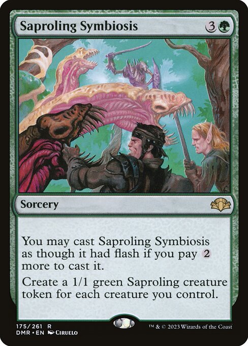 Saproling Symbiosis - Dominaria Remastered Rare Card