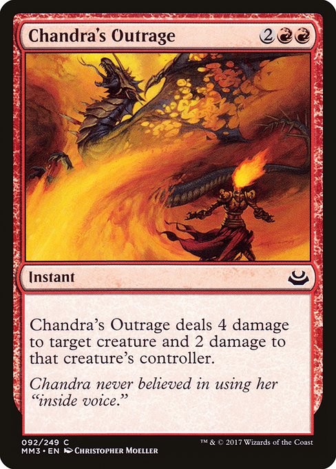 Chandra's Outrage - Modern Masters 2017 Common Card