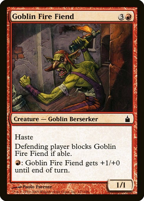 Goblin Fire Fiend - Ravnica: City of Guilds Common Card