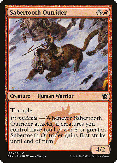 Sabertooth Outrider - Dragons of Tarkir Common Card