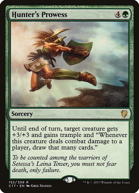 Hunter's Prowess - Commander 2017 Rare Card