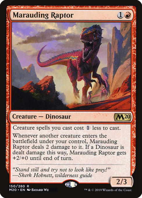 Marauding Raptor - Core Set 2020 Rare Card