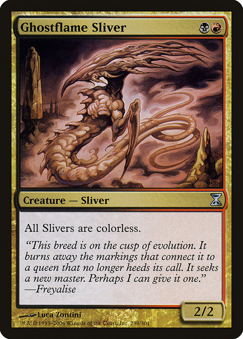 Ghostflame Sliver - Time Spiral Uncommon Card