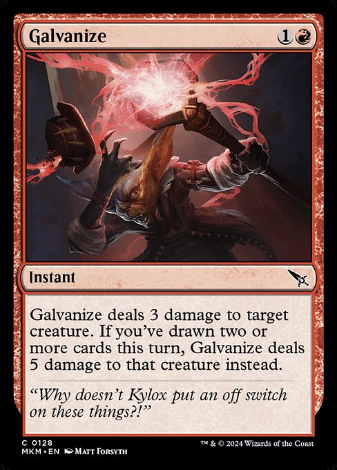 Galvanize - Murders at Karlov Manor Common Card