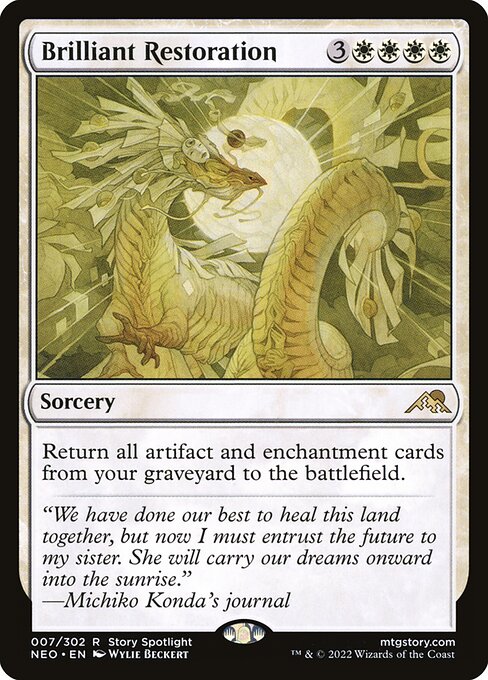 Brilliant Restoration - Kamigawa: Neon Dynasty Rare Card