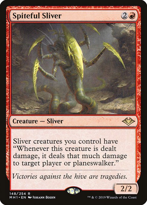 Spiteful Sliver - Modern Horizons Rare Card