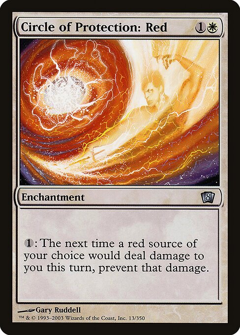 Circle of Protection: Red - Eighth Edition Uncommon Card