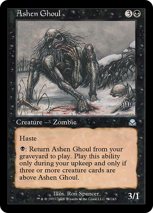 Ashen Ghoul - Masters Edition II Uncommon Card