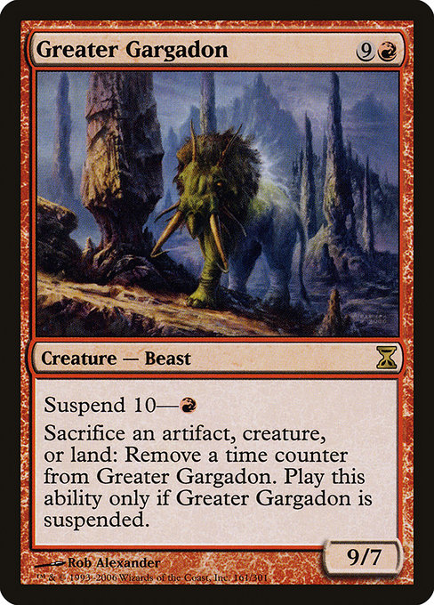 Greater Gargadon - Time Spiral Rare Card