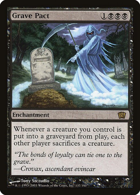 Grave Pact - Eighth Edition Rare Card