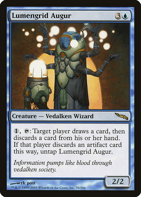 Lumengrid Augur - Mirrodin Rare Card