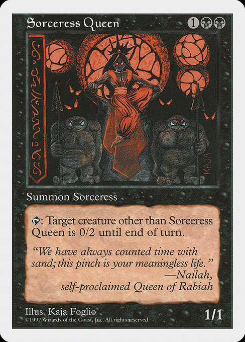 Sorceress Queen - Fifth Edition Rare Card
