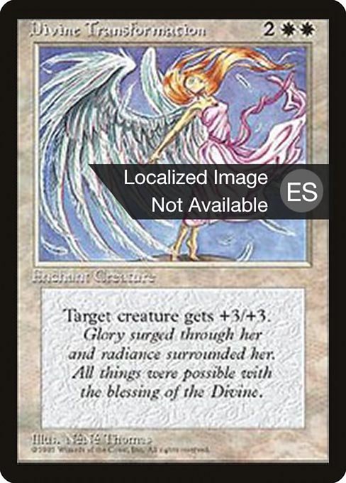 Divine Transformation - Fourth Edition Foreign Black Border Uncommon Card