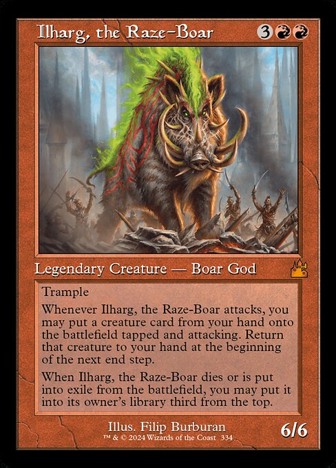 Ilharg, the Raze-Boar - Ravnica Remastered Mythic Card