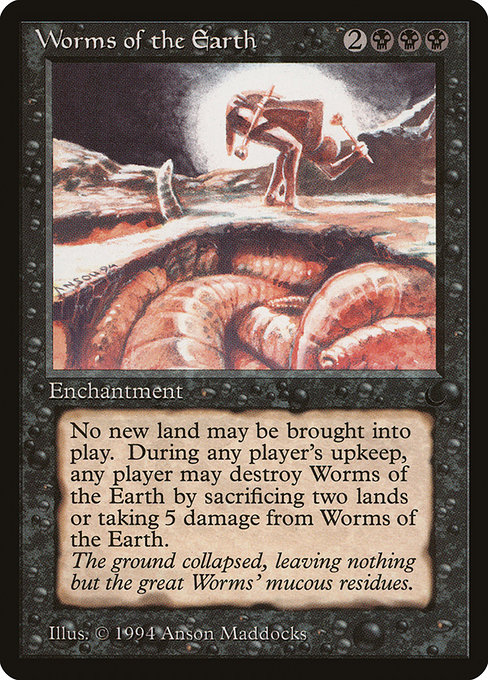 Worms of the Earth - The Dark Rare Card