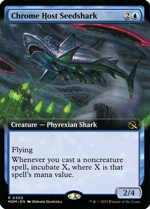 Chrome Host Seedshark - March of the Machine Rare Card