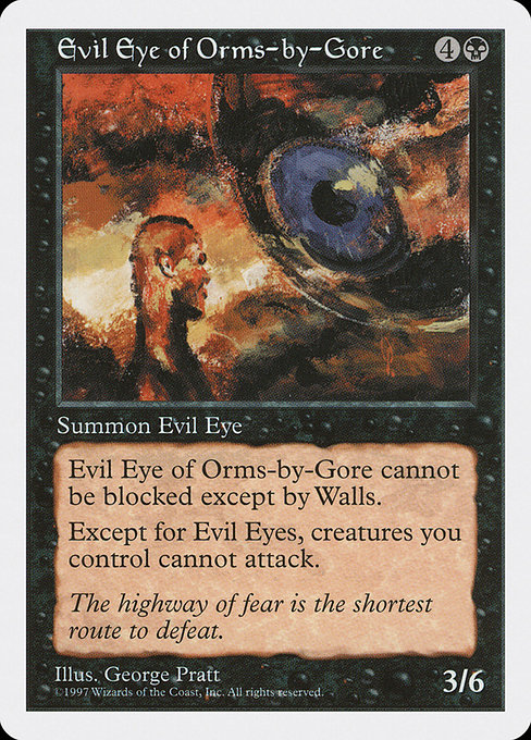 Evil Eye of Orms-by-Gore - Fifth Edition Uncommon Card