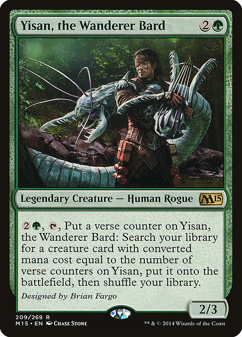 Yisan, the Wanderer Bard - Magic 2015 Rare Card