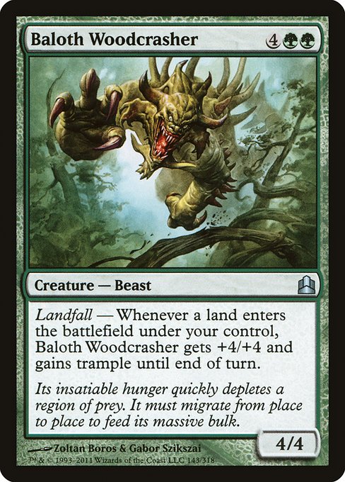 Baloth Woodcrasher - Commander 2011 Uncommon Card