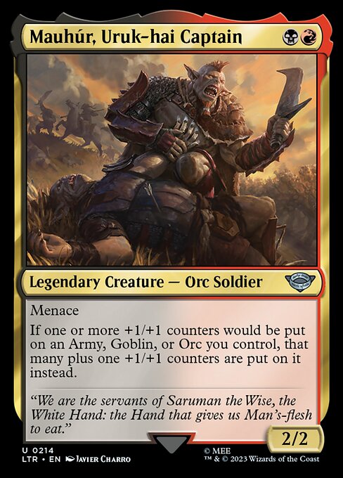 Mauhúr, Uruk-hai Captain - The Lord of the Rings: Tales of Middle-earth Uncommon Card