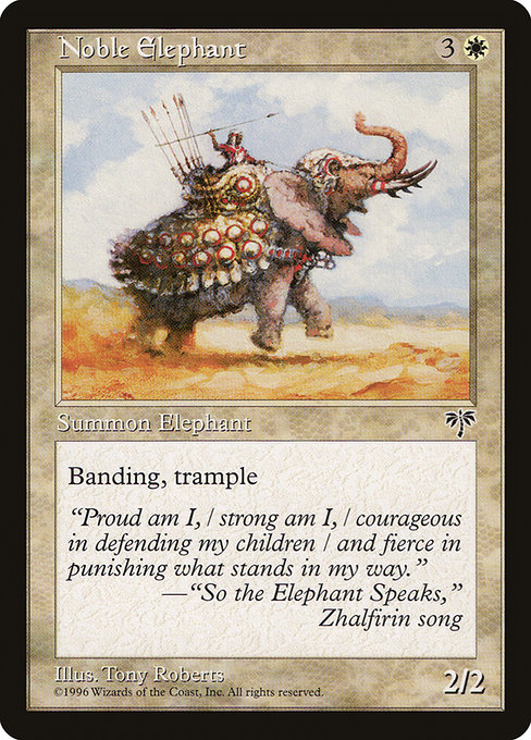 Noble Elephant - Mirage Common Card