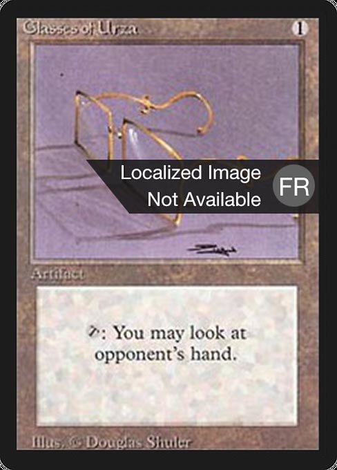 Glasses of Urza - Foreign Black Border Uncommon Card